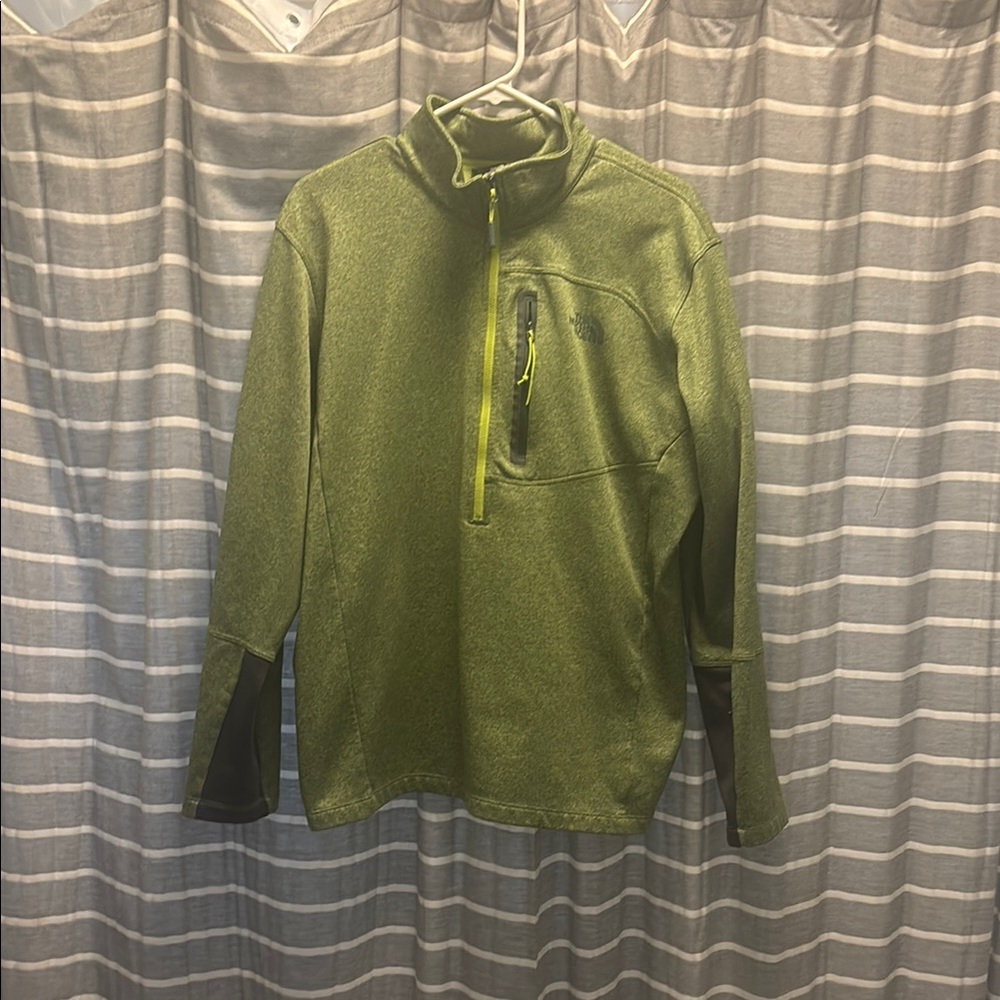 Green Quarter-Zip Pullover